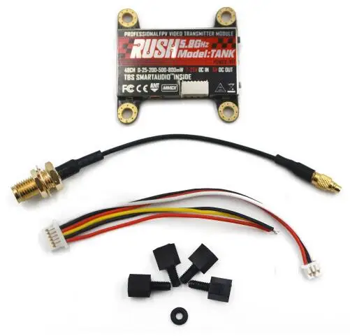 

Hot RUSH VTX TANK 5.8GHz 48CH 25/200/500/800mW Transmitter For FPV Racing Drone Quadcopter