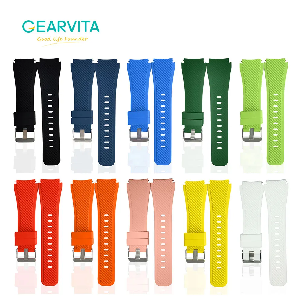 

22mm Watch Band For HUAWEI GT2 For SAMSUNG Galaxy Watch Silicone Straps Watchband Smart Watch Accessories samrtwatch strap