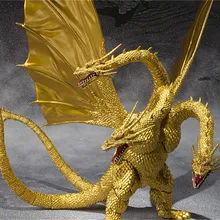 Фильм Gojira 3 головы золотой дракон король BJD суставов подвижная ПВХ фигурка Коллекционная модель игрушки
