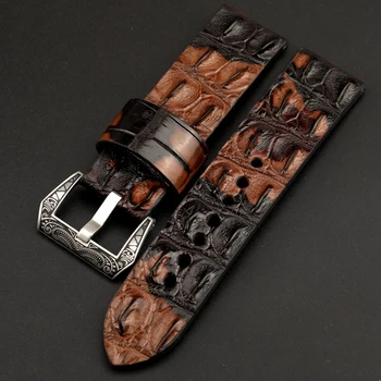 

RAY Style Camouflage Color Crocodile Big Bone Watch Strap 20 22 Size Adaptation Analog Watch Men's Chunky Style Watch Bracelet