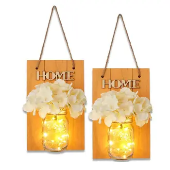 

Rustic Wall Sconces Jars Sconce, Rustic Home Decor,Farmhouse Bedroom Decor