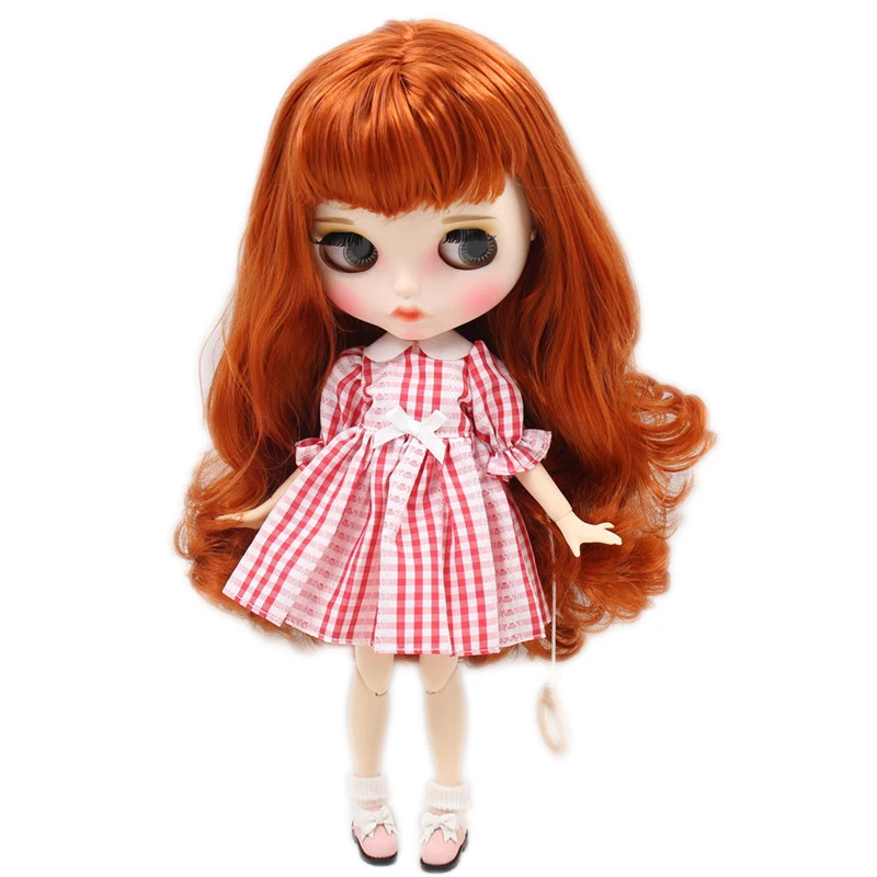 Кукла Blyth No.BL1207 от ICY DBS Имбирные волосы резные губы матовые индивидуальные с лицом