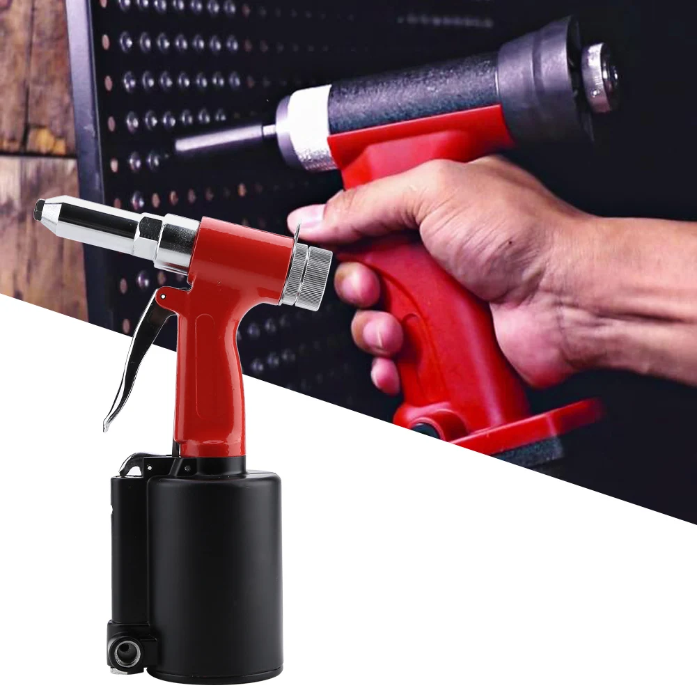 

3/16 Inch Pneumatic Riveter Gun Air Hydraulic Rivet Gun Riveter Riveting Tool With 1/4 Inch Air Inlet Thread