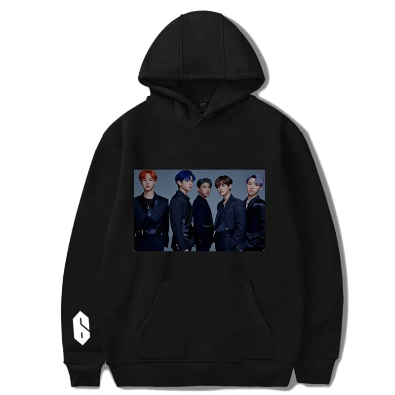 5 YISITIAN KPOP Bangtan/флисовые толстовки со звездами для мальчиков в Корейском стиле с принтом; коллекция года; зимние повседневные толстовки в стиле хип-хоп; уличная одежда - Цвет: 5