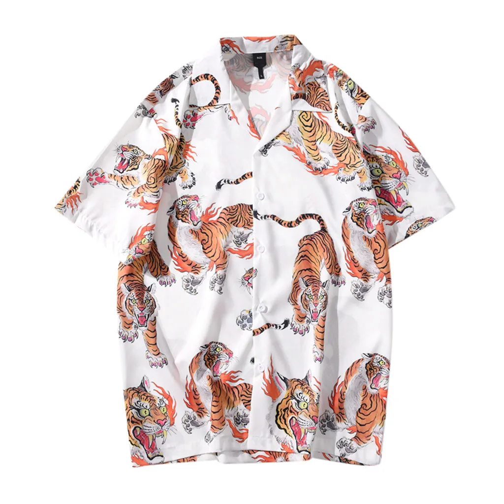 tiger print shirt mens
