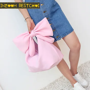 

Designer Women Handbags Bow Day Clutches Bag Ladies Evening Party Clutches Black Handbag Shoulder Bag Bolsas Feminina