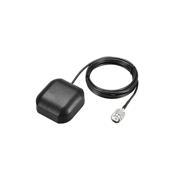 Uxcell gps北斗アクティブアンテナmmcxオスプラグ 90-度 34dB空中コネクタケーブルと磁気マウント 2 メートルワイヤーの