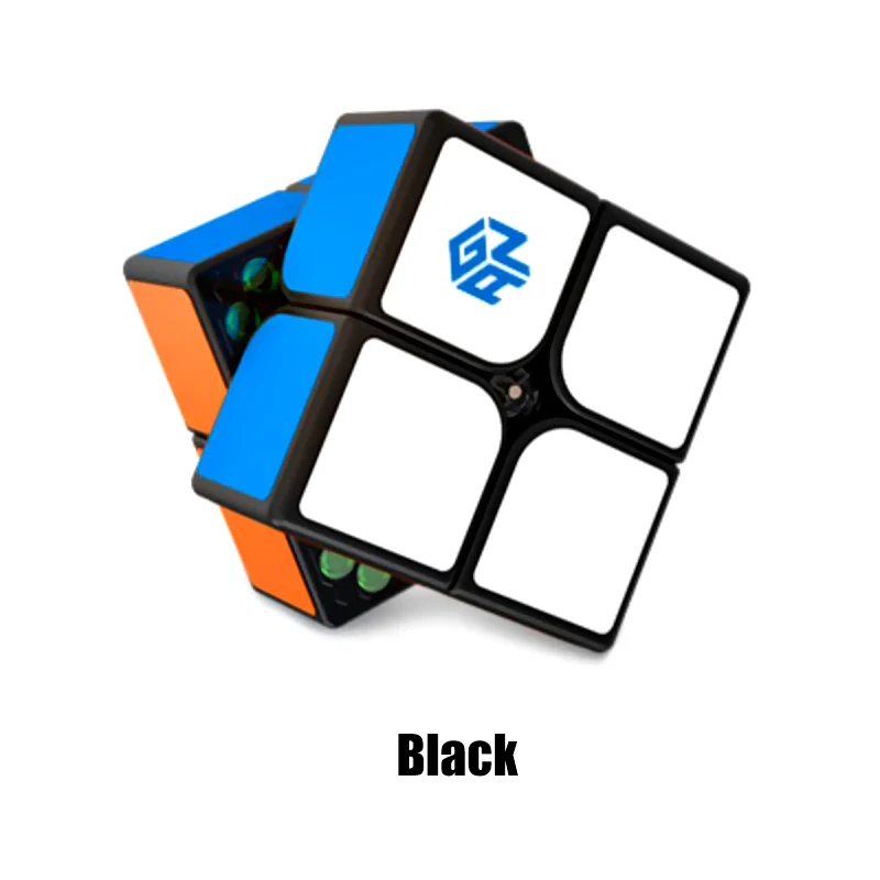 Black Gan251 M 2X2X2 магические магниты кубики профессиональные Магнитные Головоломки скоростной куб Gan 251 м липкие карманные magico Cubo игрушки для детей - Цвет: Black