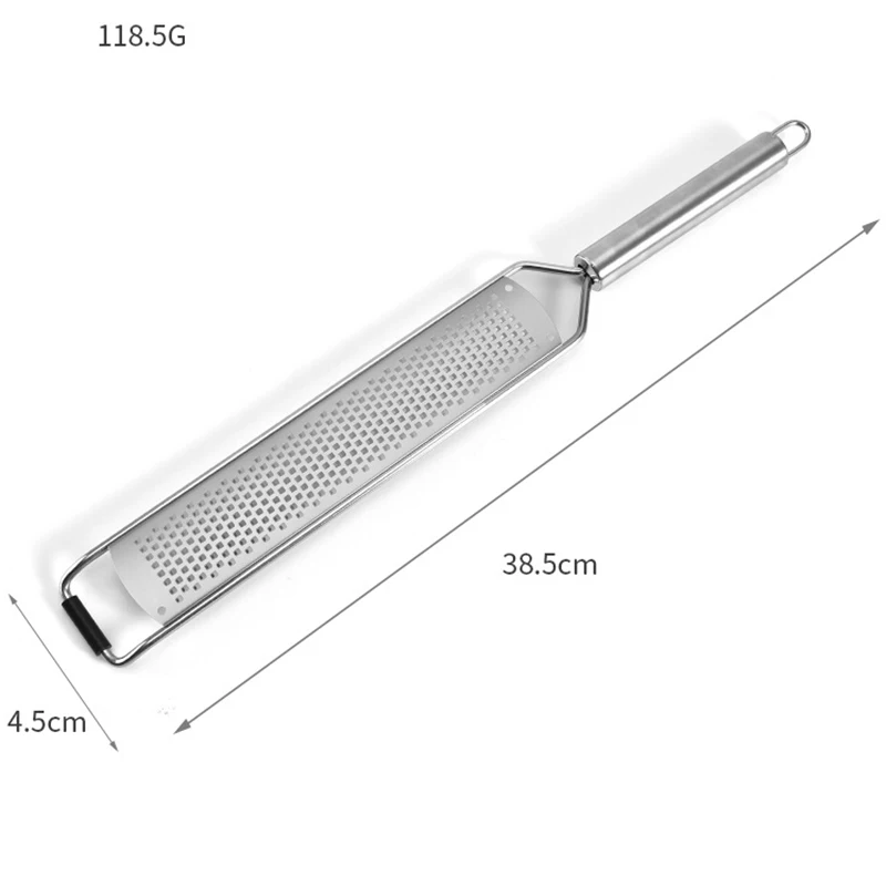 2Pcs Cheese Grater Stainless Steel Fruits Grater with Handle and Dust Cover for Lemon Potato Ginger