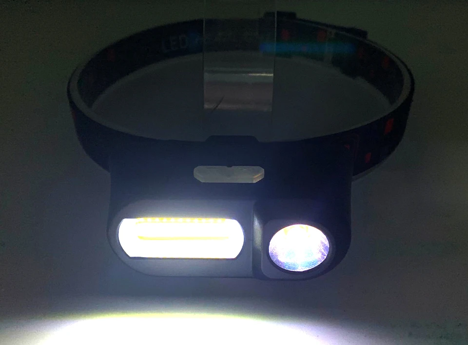 Litwod 1804 Sensor LED Headlamp Headlights Outdoor Camping Portable Mini XPE+COB Headlamp USB Charging Fishing Light for 18650
