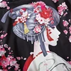 bebovizi Black Fashion Streetwear Beauty Print Kimono Cardigan Robe China Haori Obi Traditional Japanese Clothes for Women Men ► Photo 3/6