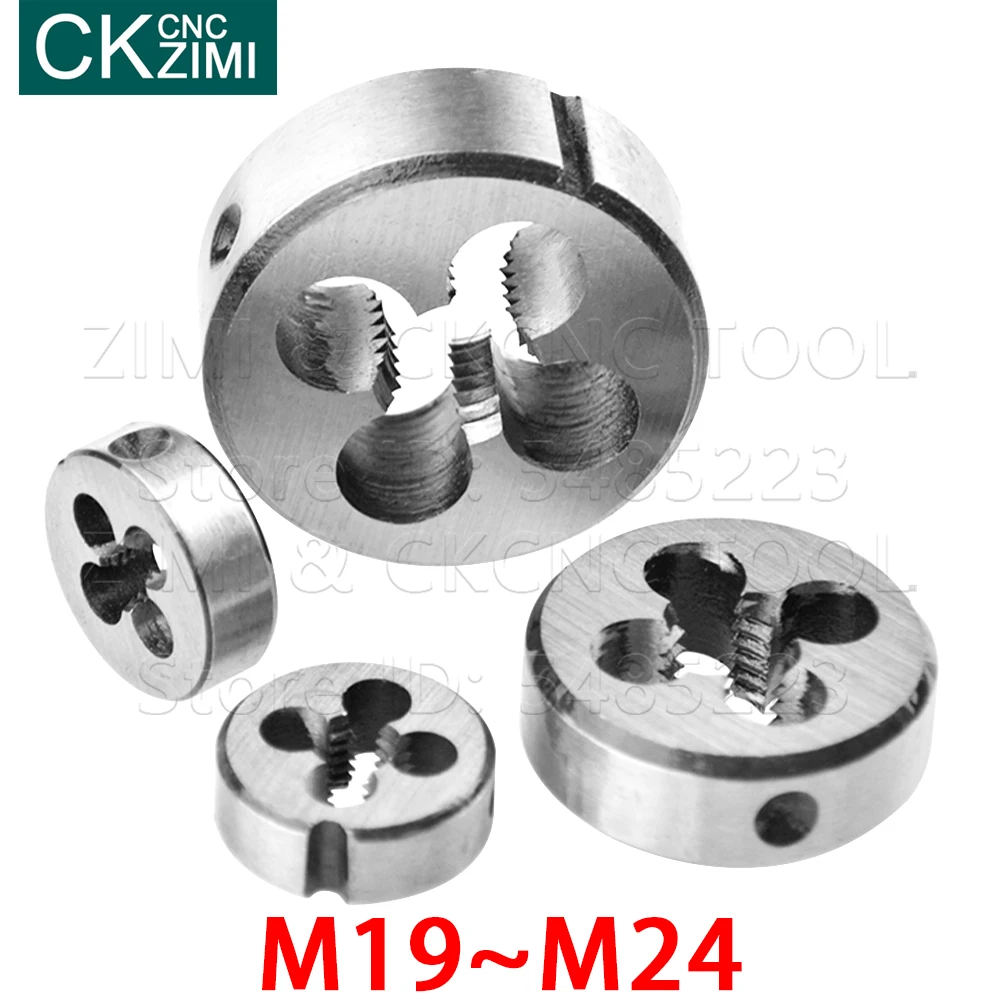 

M19 M20 M21 M22 M23 M24 Alloy Steel Screw Thread Die Metric Machine Die Hand Tapping Tools Die Machine Metal working Screw tools