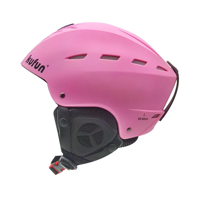 h2 pink Детский лыжный шлем для взрослых, профессиональное оборудование для катания на лыжах, сноуборде, защитное снаряжение, теплый и безопасный милый шлем для детей, мужчин, женщин, леди - Цвет: h2 pink