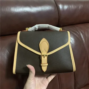 

Luxury Designer Top Handle Crossbody Shoulder Handbag Louie Branded vuiton Women Bag Genuine Leather AAA quality floral canvas