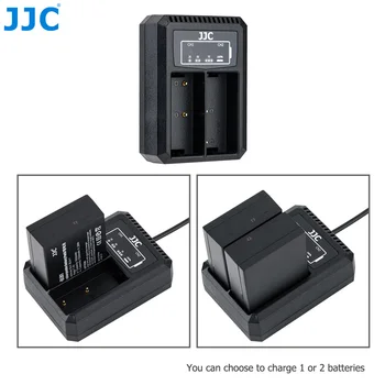 

JJC USB Dual Battery Charger for Olympus OM-D E-M1 Mark III, OM-D E-M1 Mark II, OM-D E-M1X Replaces Olympus BLH-1