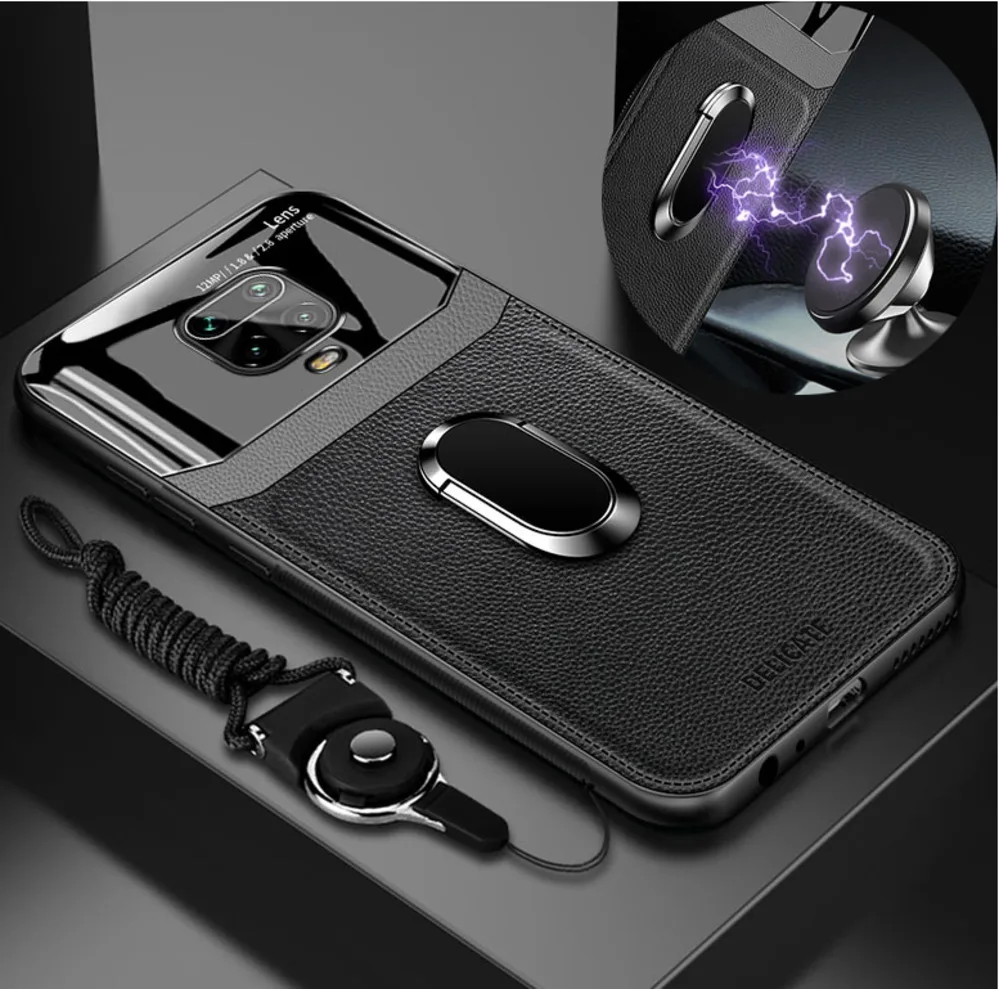 Shockproof Case For Redmi Note 9S Case Protective Cover Bumper magnet car holder Shell For Xiaomi Redmi Note 8 9 S Pro Max Case
