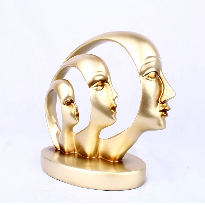 European-style half-face art statues, resin modern art sculptures, Personalized home decoration accessories, gift figurines European-style half-face art statues, resin modern art sculptures, Personalized home decoration accessories, gift figurines
