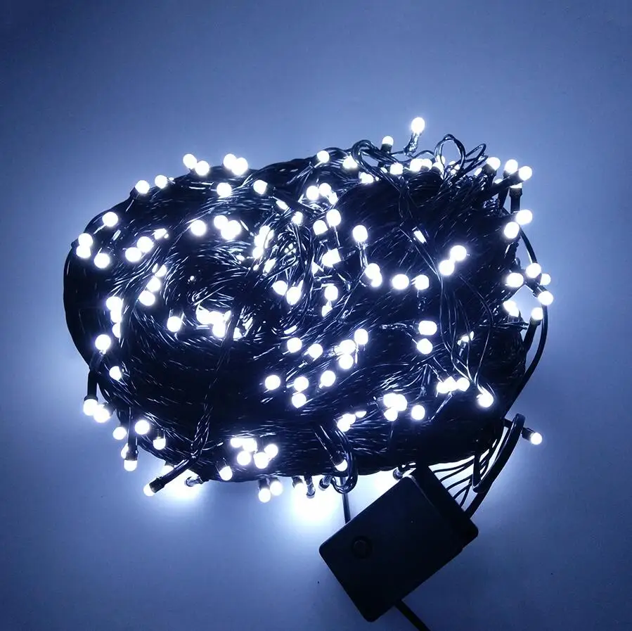 Black And White Christmas Light String