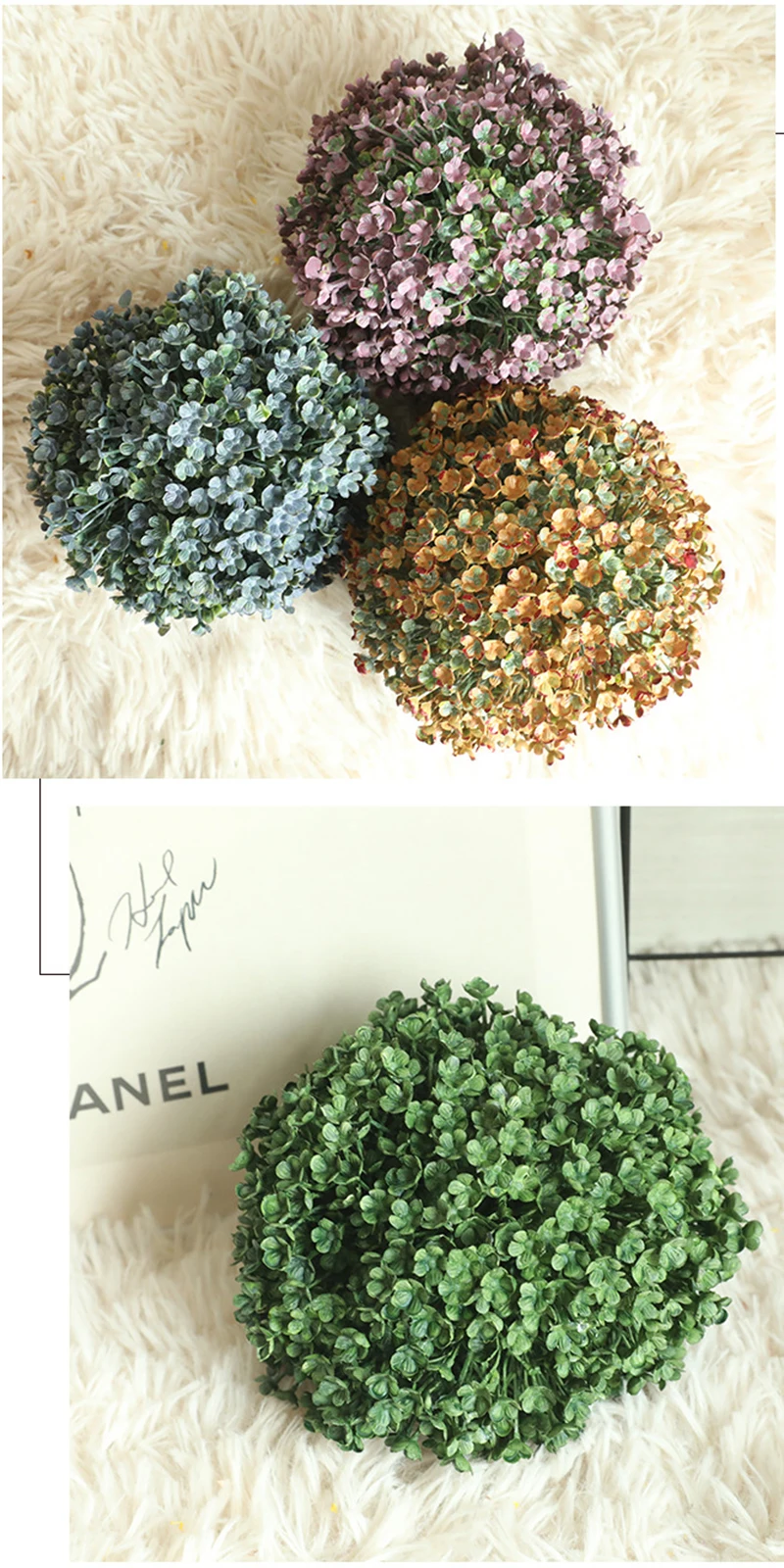 11.5cm / each artificial five-petal flower weed ball simulation flower home decoration wedding plant wall