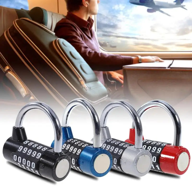 

5 Digit Dial Combination Code Number Lock Padlock For Luggage Zipper Bag Backpack Suitcase Drawer Anti-Theft