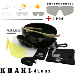 Tactical Photochromic Sunglasses with Military - Grade TR90 Frame and UV400 Protection (2 - ph)