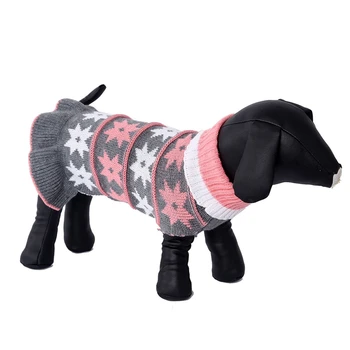 

Dog Clothes Pet Turtleneck Sweater Puppy Knitted Pullover For Small Dogs Cats Winter Warm Soft Costume Thickening Dress