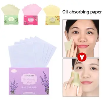 

100Pcs Face Oil Absorbing Paper Blotting Clean Paper Oil Control Film Professional Tissue Paper Cleansing Tool NEW