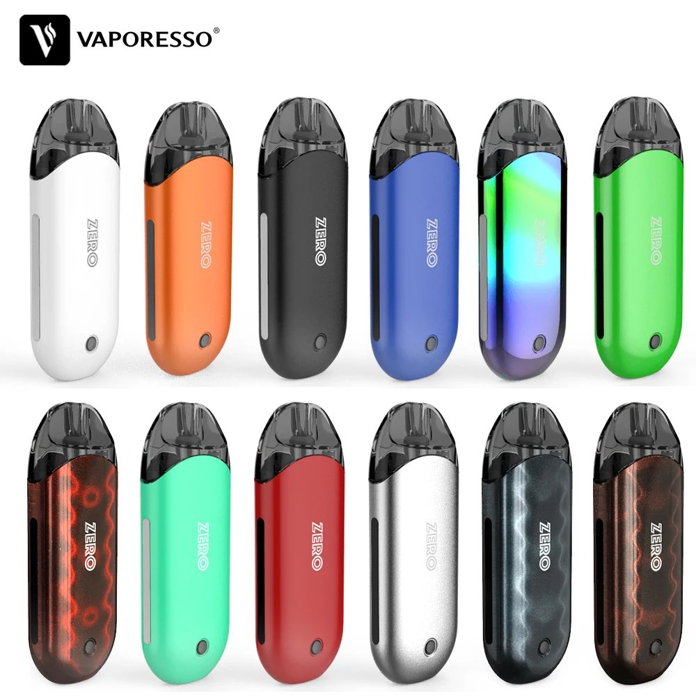 Vaporesso Renova Zero Pod AIO комплект с 650 мАч встроенный аккумулятор 2 мл пополняемая емкость и Легкое нажатие для заполнения системы электронной сигареты