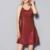 2019 Женская атласная ночная рубашка Sexy Lotus Hem Sling Dress Chemise Mini Nightgown