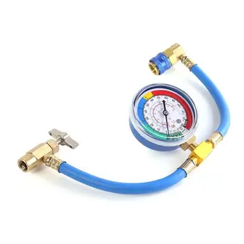 

R134a A/C Charging Hose with Gauge Low Side Car Air Conditioner Refrigerant Measuring Recharge Ar Condicionado Automotivo Tools