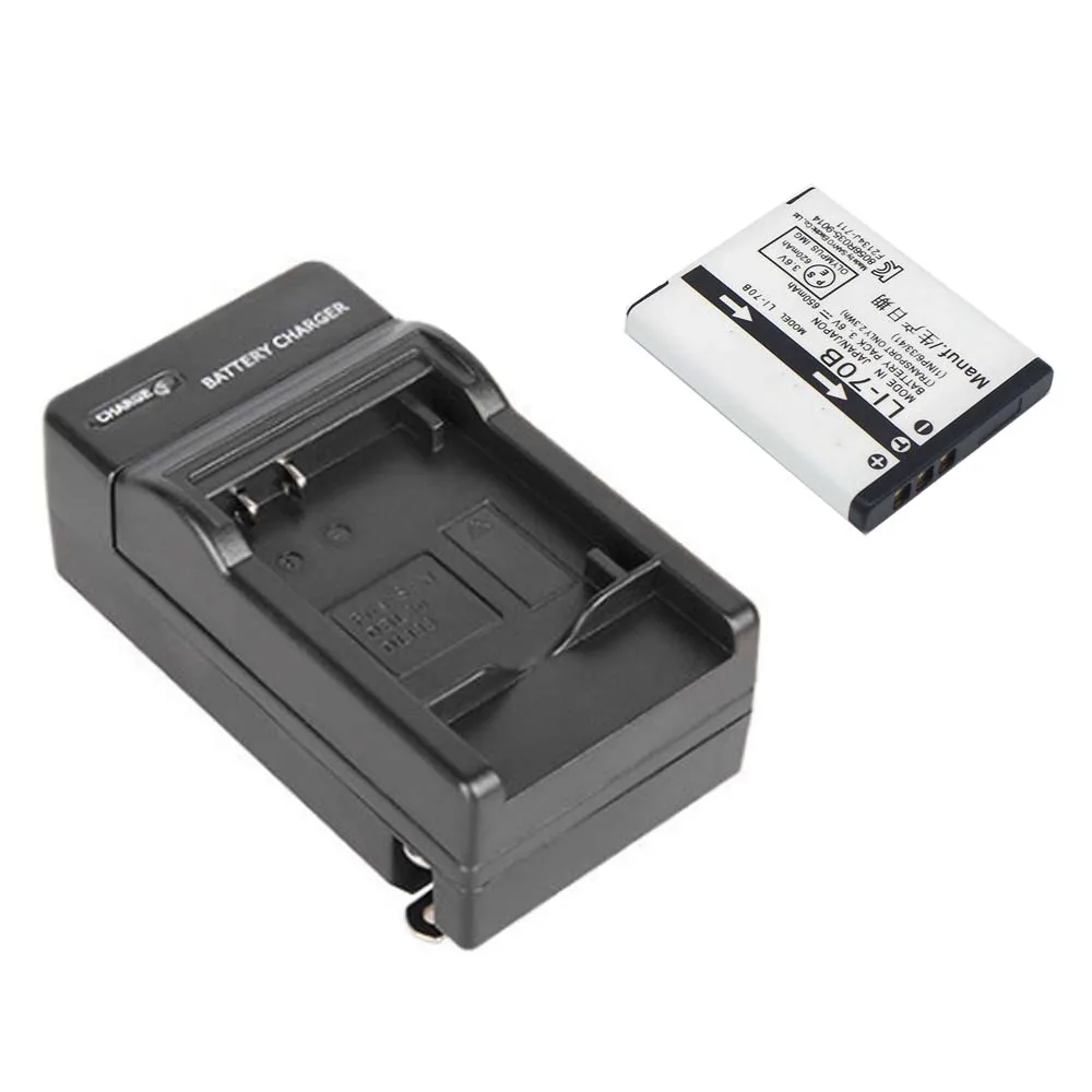 Camera Battery +wall charger Li70B LI70B for For Olympus FE4020 FE