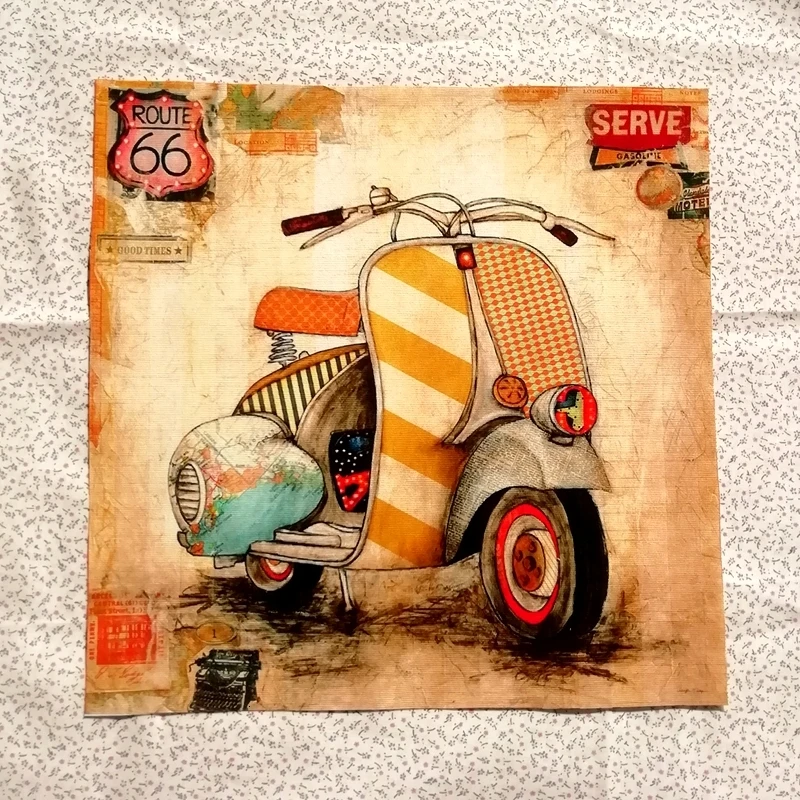 2 Локомотив холсты из чистого хлопка ручной Diy сумка ткань фон декорации 28x28cm - Цвет: 2