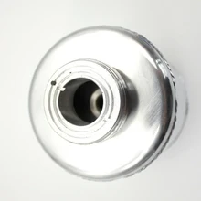 Универсальный алюминиевый сплав усилитель руля жидкости резервуар серебро W/синий колпачок