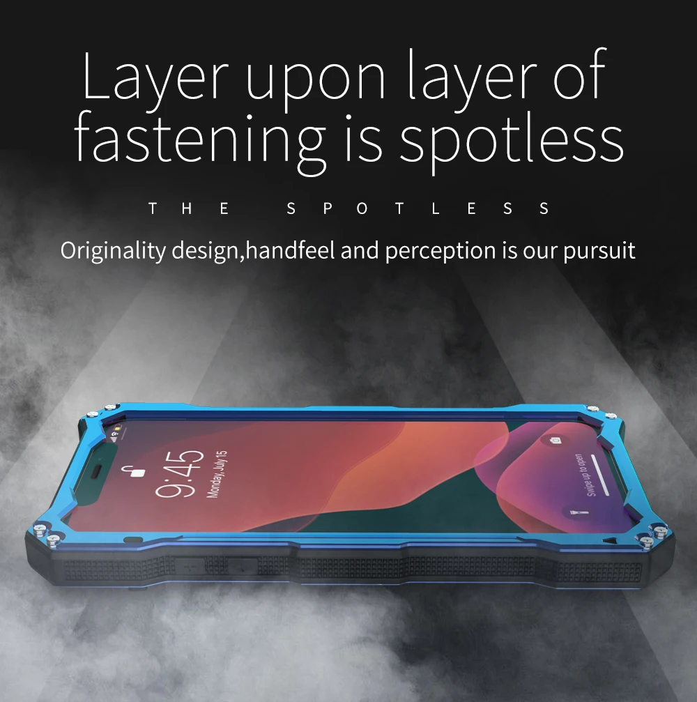 R-JUST Броня Алюминиевый металлический чехол для iPhone11 11 Pro Max 11 Pro XS XR чехлы для телефонов Gundam Life водонепроницаемый ударопрочный