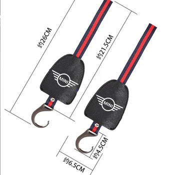 

2pcs Car Hook Suitable for MINI Cooper s JCW R56 F56 R53 R50 Rear Backrest Hanger Multi-function Car Hidden with Car Hook