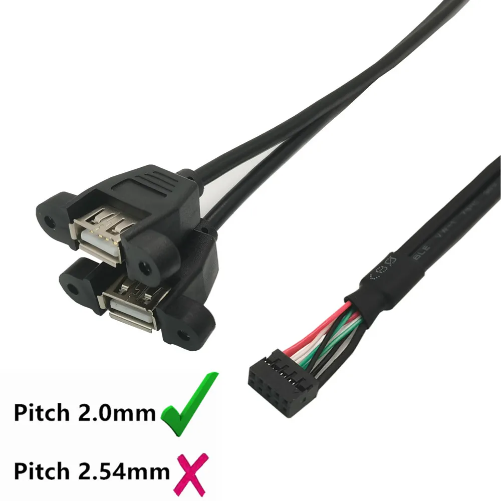 DeLock 83829 Cable USB 3.0 2 puertos USB 3.0 A Bu+USB 2.0, 9 pines, 45 cm 