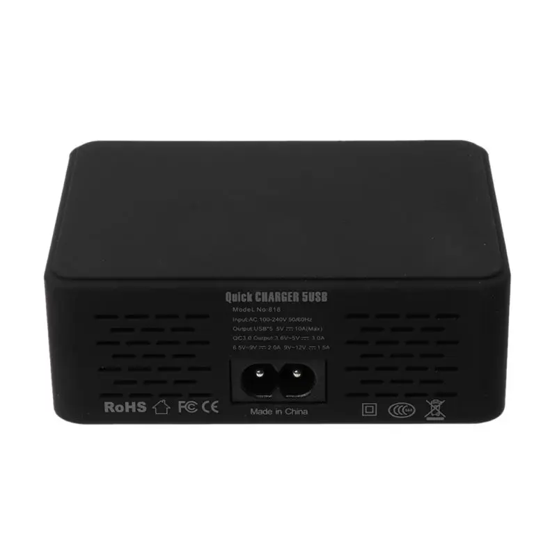 5 USB QC 3,0 быстрое зарядное устройство ЖК-дисплей напряжения тока для iPhone iPad samsung