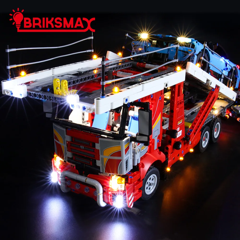 BriksMax светодиодный светильник для серии Technic, строительные блоки, совместимые с 42098(не включая модель