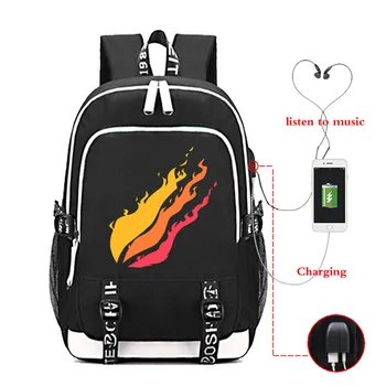 

New Backpack Prestonplayz Game Bag Travel Backpack USB Charging School Bag With Headphones Hole Student Mochila Escolar