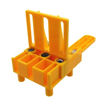 

Doweling Jig 6/8/10mm Handheld Pocket Hole Jig Set Woodworking Wood Dowel Self-Centering Puncher Drill Guide Locator Jig
