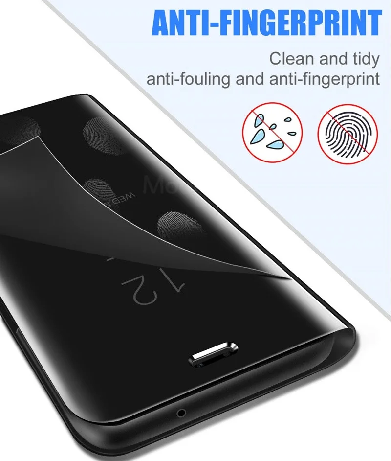 Зеркальный флип-кейс чехол для iphone 8 зеркальный флип-стенд защита для iphone 6 6s 7 8 Plus простые жесткие чехлы для телефона с покрытием