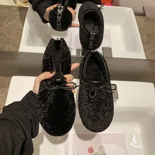 Милые женские плюшевые туфли на плоской подошве; Zapatos de mujer; модная однотонная короткая плюшевая хлопковая обувь; повседневная обувь с закрытым носком