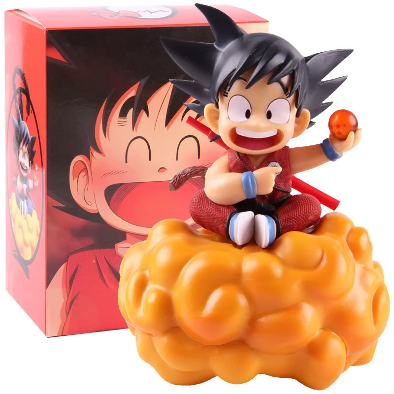 Dragon Ball Z малыш ребенок Сон Гоку на «сальто на облаке» Сон Гоку Фигурки ПВХ Гоку фигурка Коллекционная модель игрушки - Цвет: B with colorful box