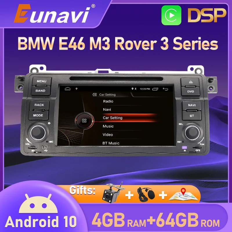 Eunavi 1Din Android авто радио для BMW E46 M3 Rover 3 серии автомобиля Multimeida видео стерео плеер