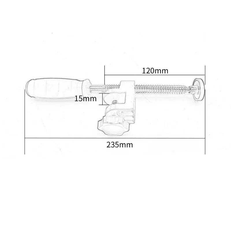 

2 Pcs Single Screw Edge Quick Clamps Set F Clamp Clip Woodworking Function Expansion Auxiliary Tools Fixing Clamp
