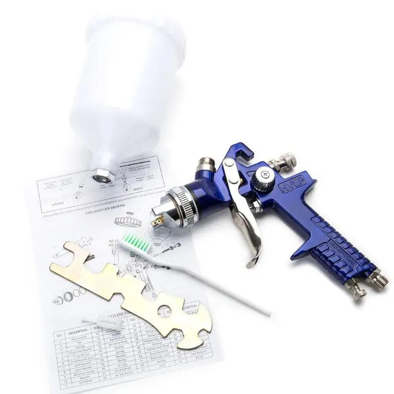 0.5mm/0.8mm/1.0m/1.4mm/1.7mm Nozzle H827P Air Paint HVLP Spray Gun Airbrush for Painting Car Aerograph Pro Cake Spraying Gun