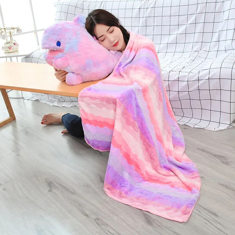 Счастливый обезьяна 60 см Kawaii Плюшевые подушки игрушки куклы мягкие милые мягкие игрушки для животных с Одеяло Декор для комнаты диванная подарок на день рождения