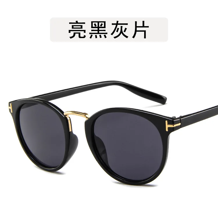 Tom ford TF солнцезащитные очки для женщин и мужчин желтые синие леопардовые модные пляжные очки oculos de sol feminino - Цвет линз: black-black