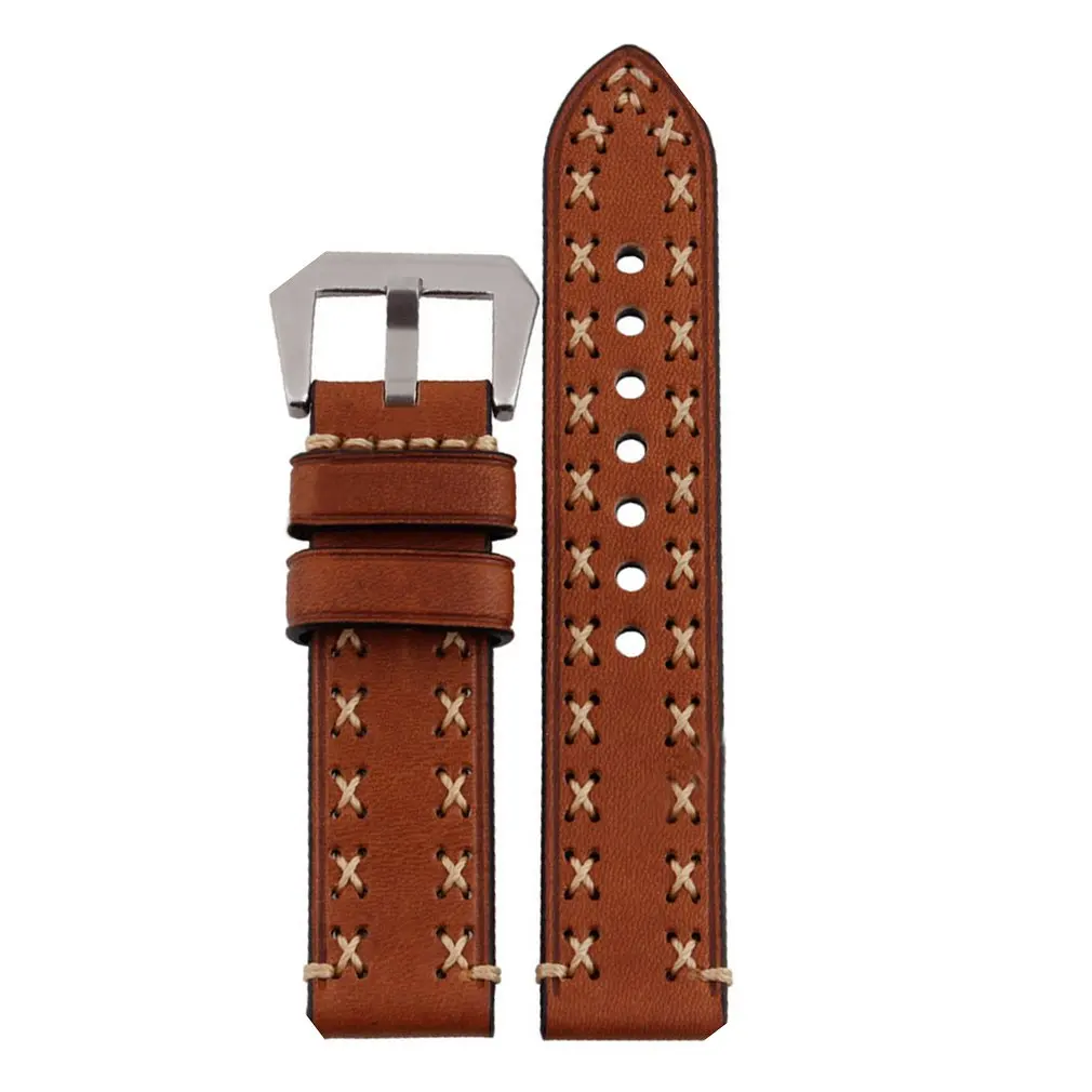 

NEW Quality MEN TOP GRADE Vintage Manual Leather THICK Watch Band Strap Dropshipping