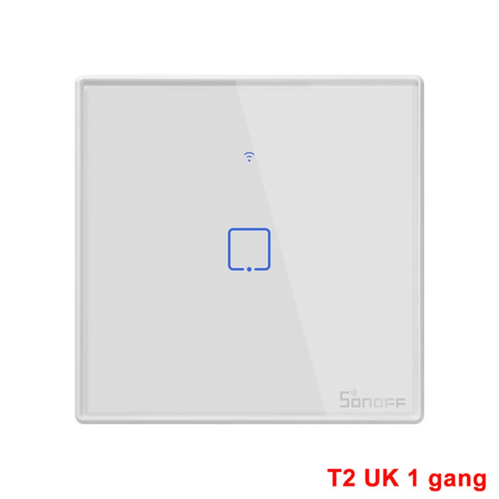 Интеллектуальный выключатель света SONOFF T2 1/2/3 серии TX 433 МГц RF управления Wifi светильник переключатель умный дом пульт дистанционного управления поставок UK Стандартный
